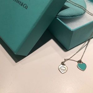 Tiffany double heart necklace